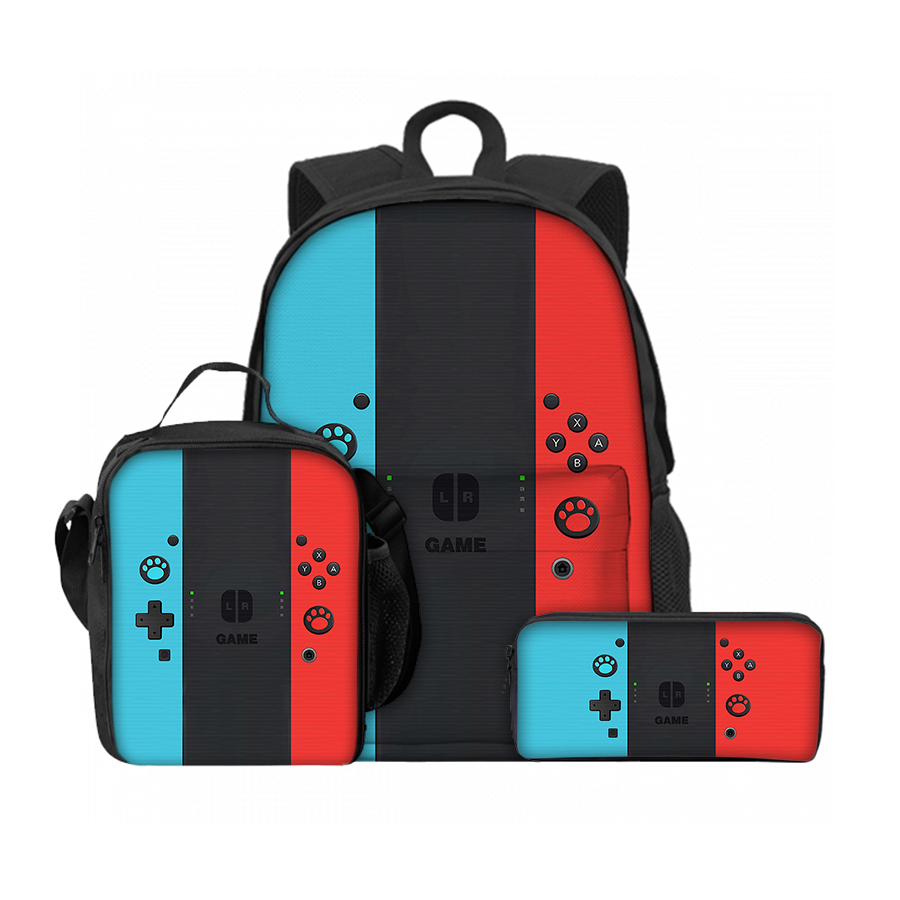 Gaming Console Kids - Ensemble de 3 sacs à déjeuner
