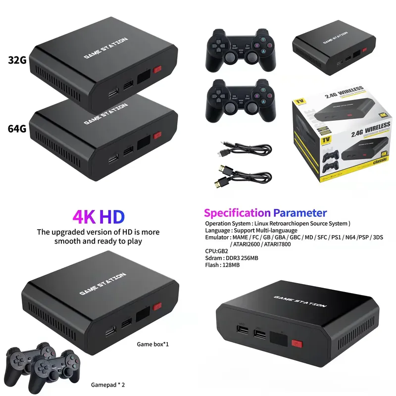 Gaming Console Video - Console de Jeu Vidéo HD M8plus