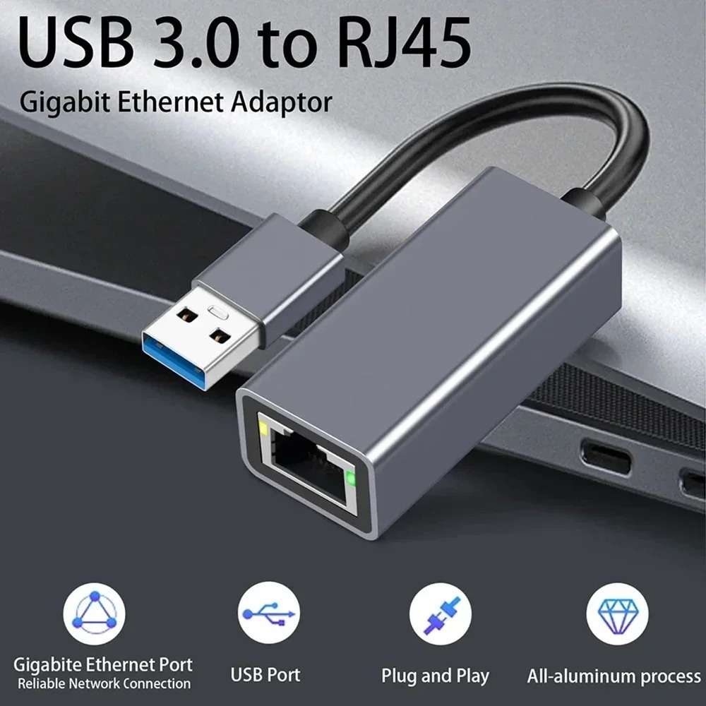 Lan Cable Gaming - Adaptateur Ethernet USB Type C, carte