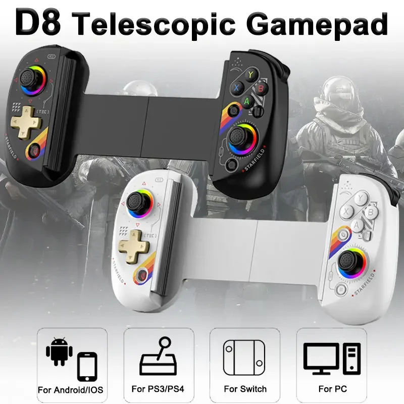 Gaming Console For Phone - Manette de tablette BSP D8 RGB,