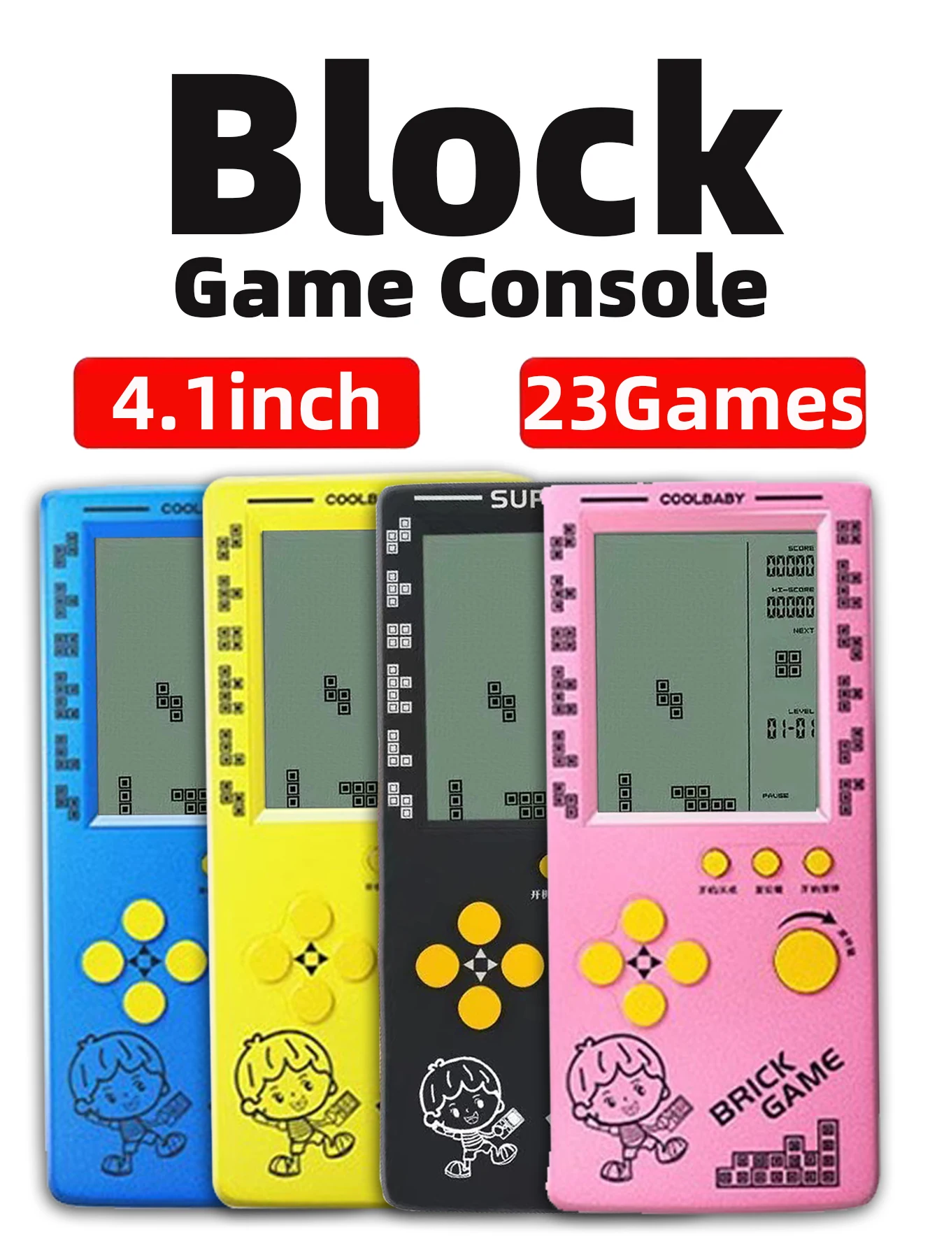 Gaming Console Kids - Console de Jeu Portable Rétro Classique