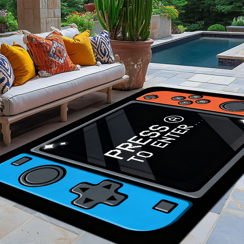 Gaming Console Room - Tapis de sol antidérapant en flanelle