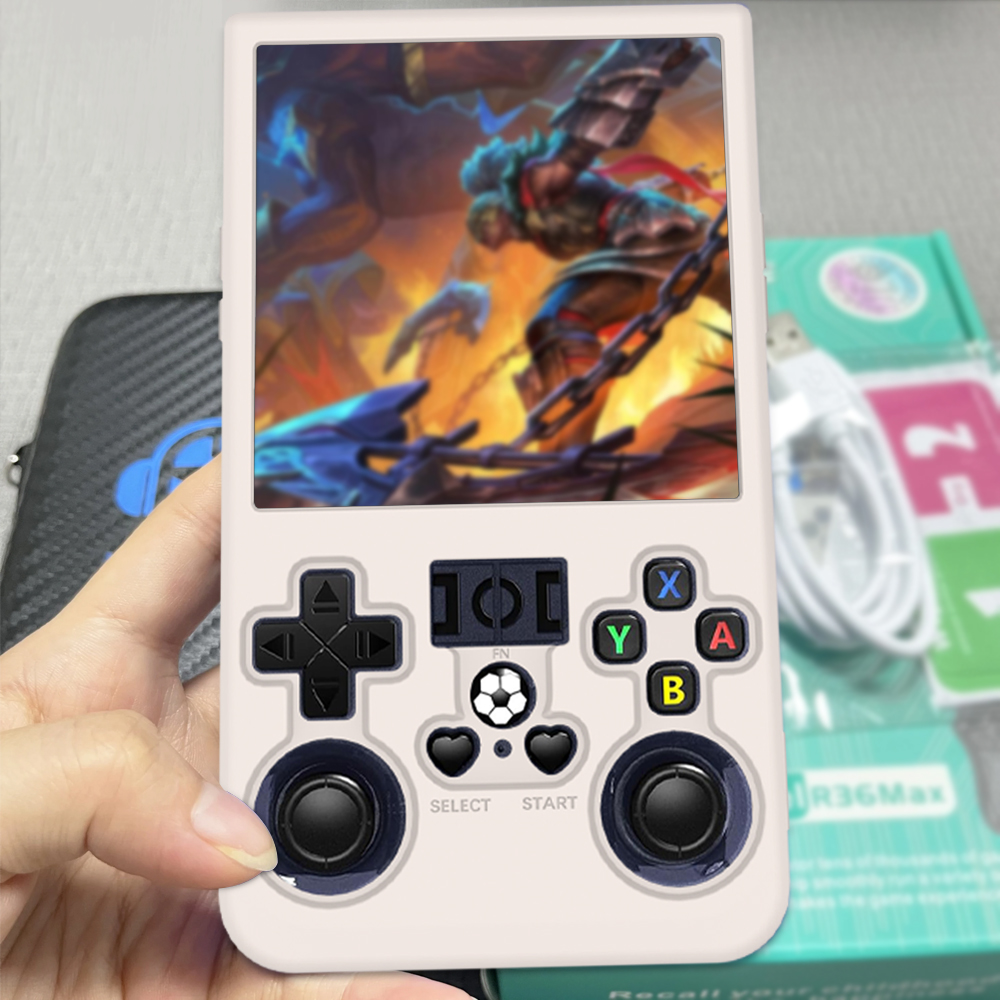 Gaming Console R36 Max - Étui de protection en silicone pour
