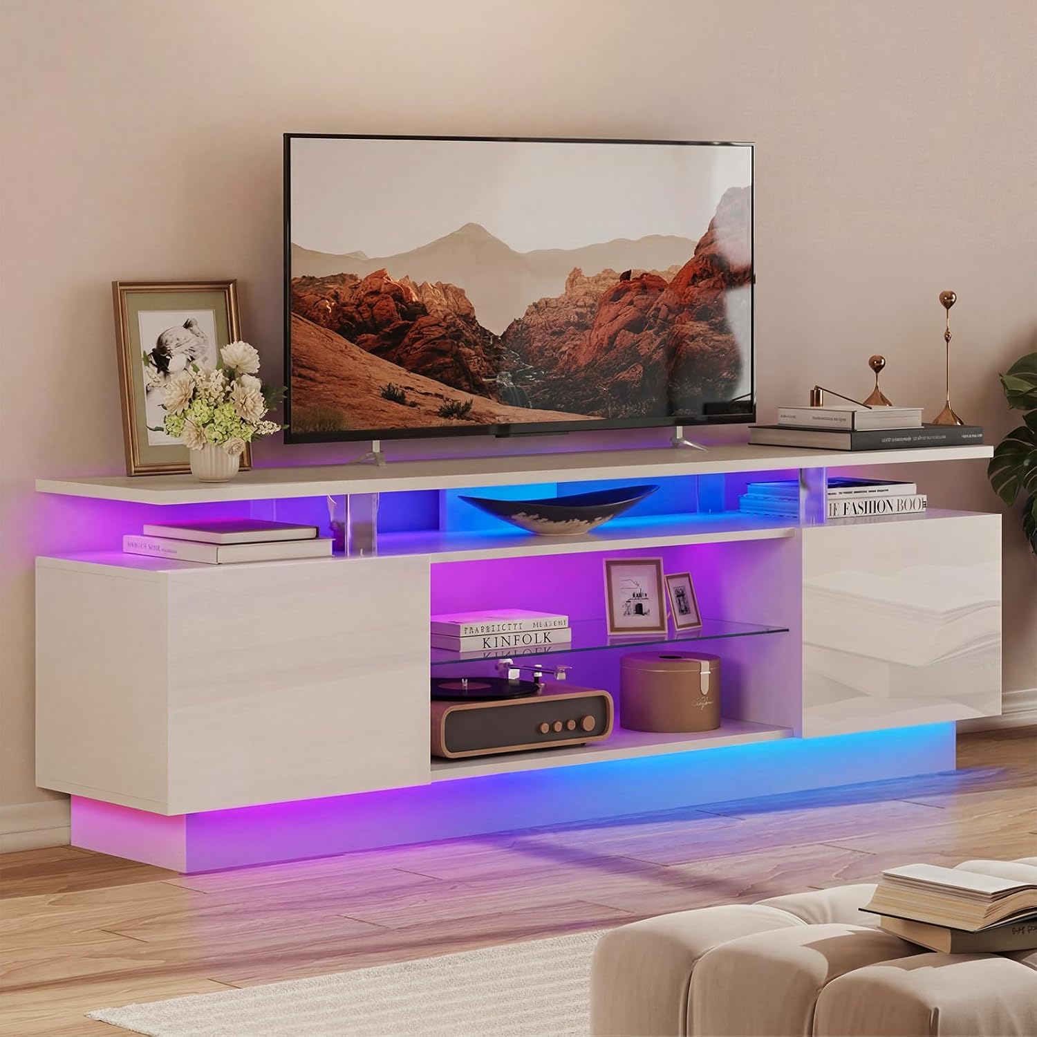 Meuble TV 70 pouces ultra-bril - Gaming Console App avis et prix
