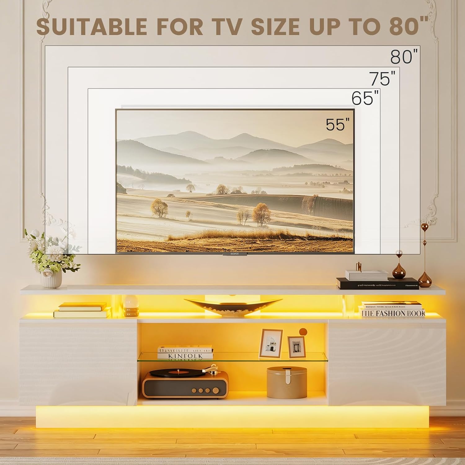 Meuble TV 70 pouces ultra-bril - Gaming Console App avis et prix