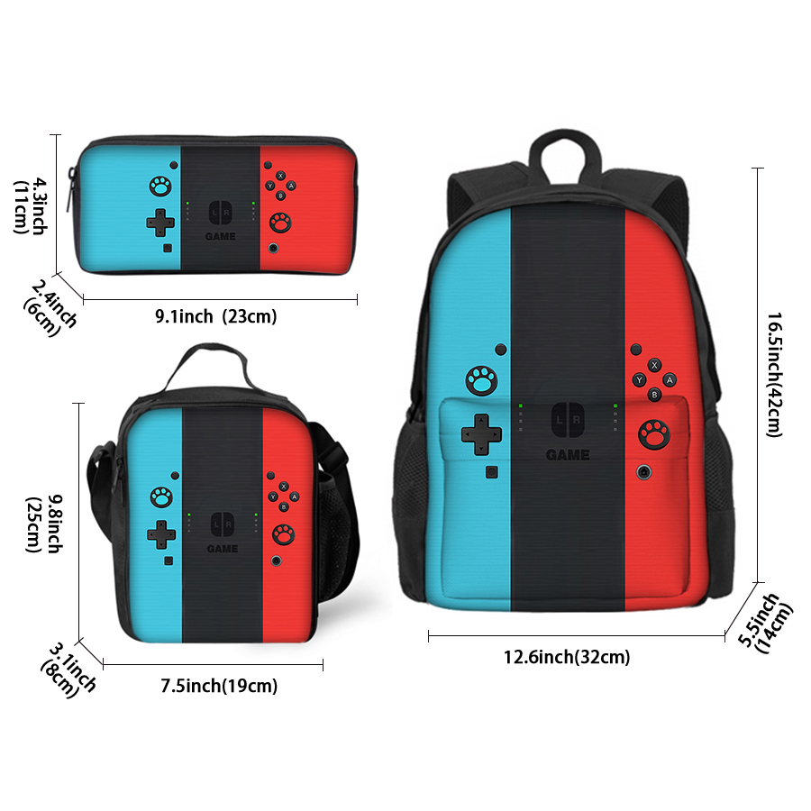 Ensemble de 3 sacs à déjeuner  - Gaming Console Kids avis et prix