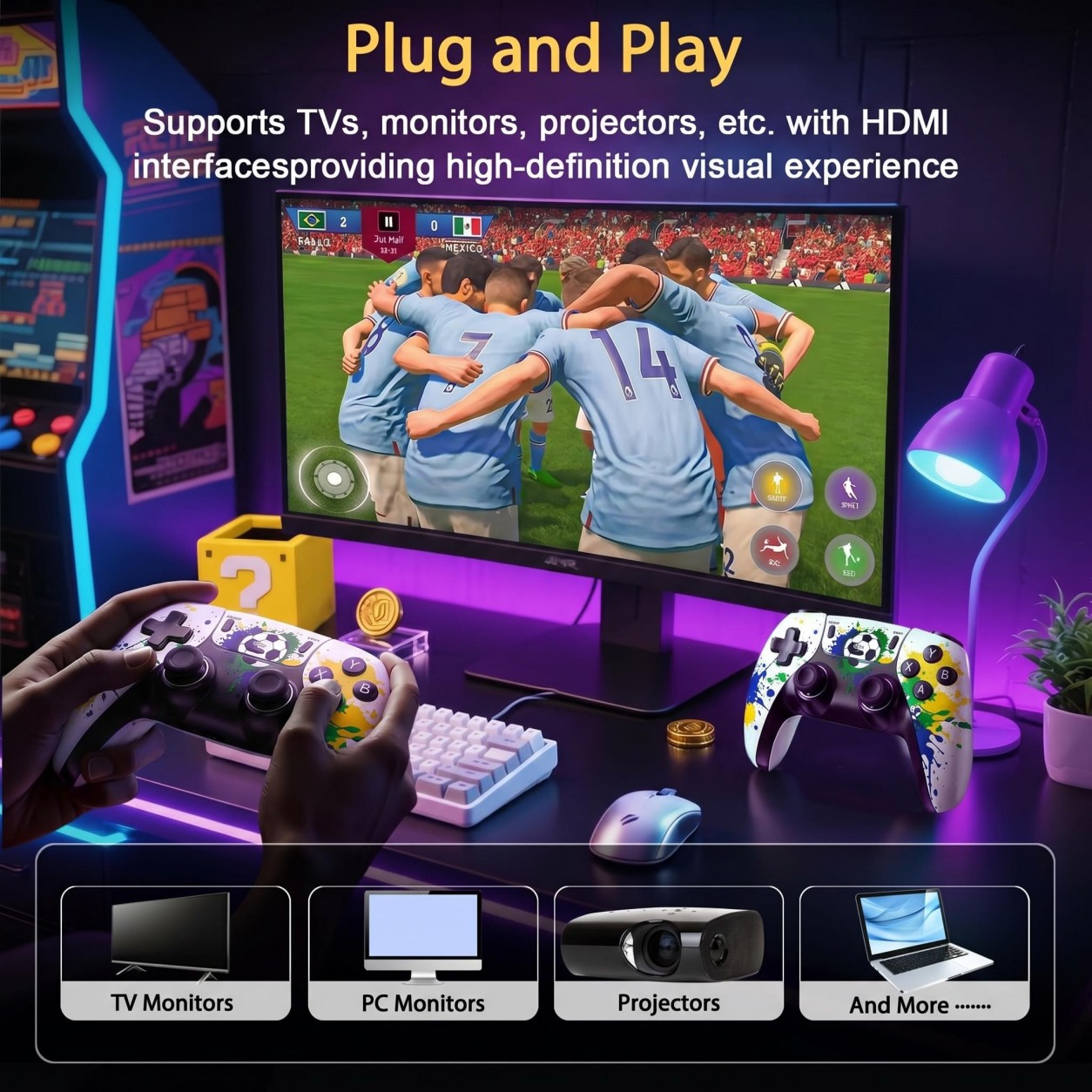 Manette de jeu sans fil à moti - Gaming Console Kids avis et prix