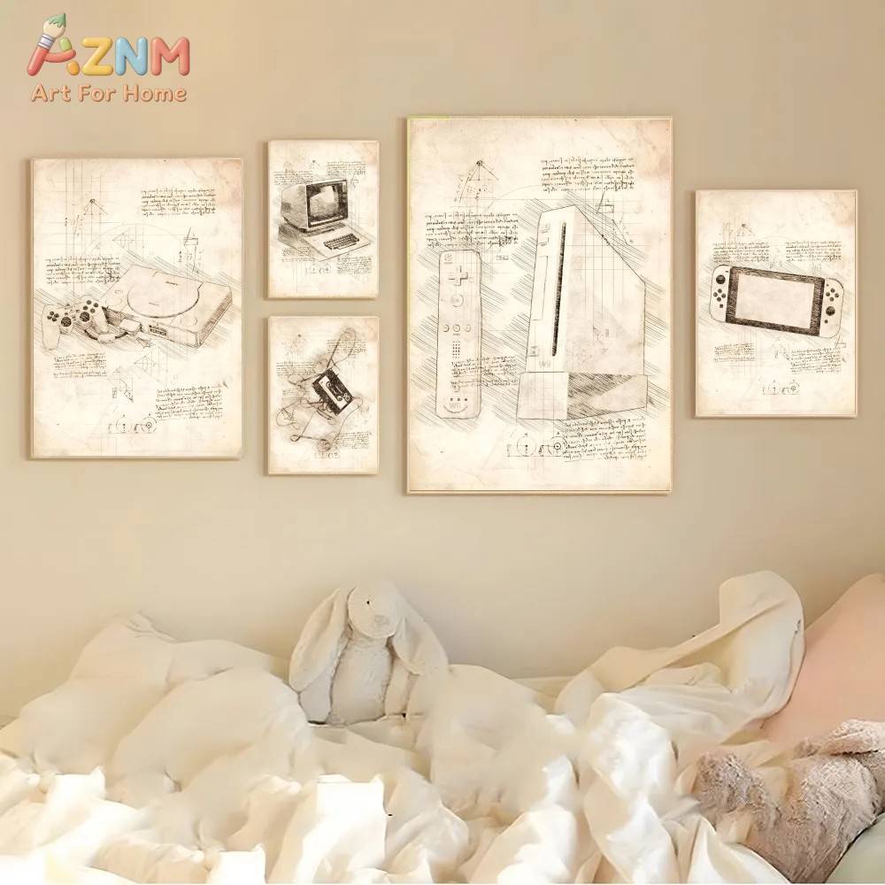 Affiches murales sur toile AZN - Gaming Console Room avis et prix