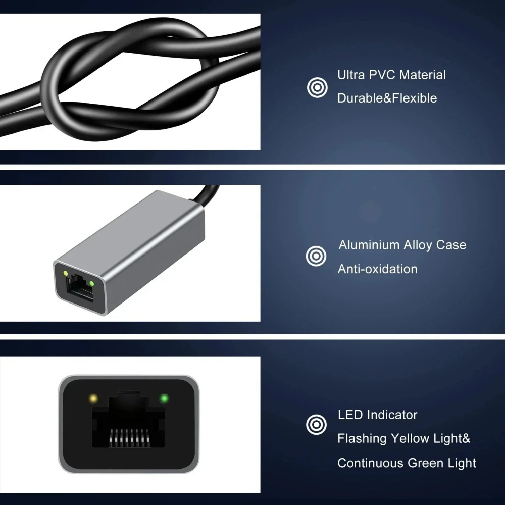 Adaptateur Ethernet USB Type C - Lan Cable Gaming avis et prix