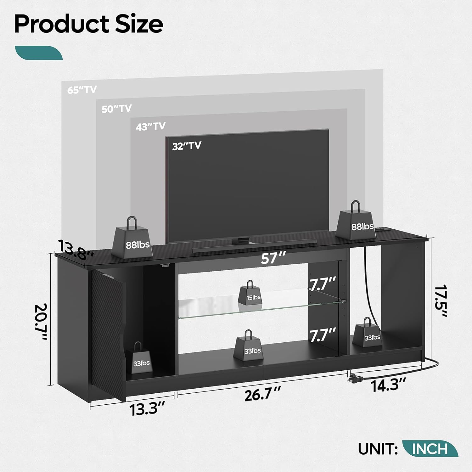 Meuble TV avec prises électriq - Gaming Console Room avis et prix