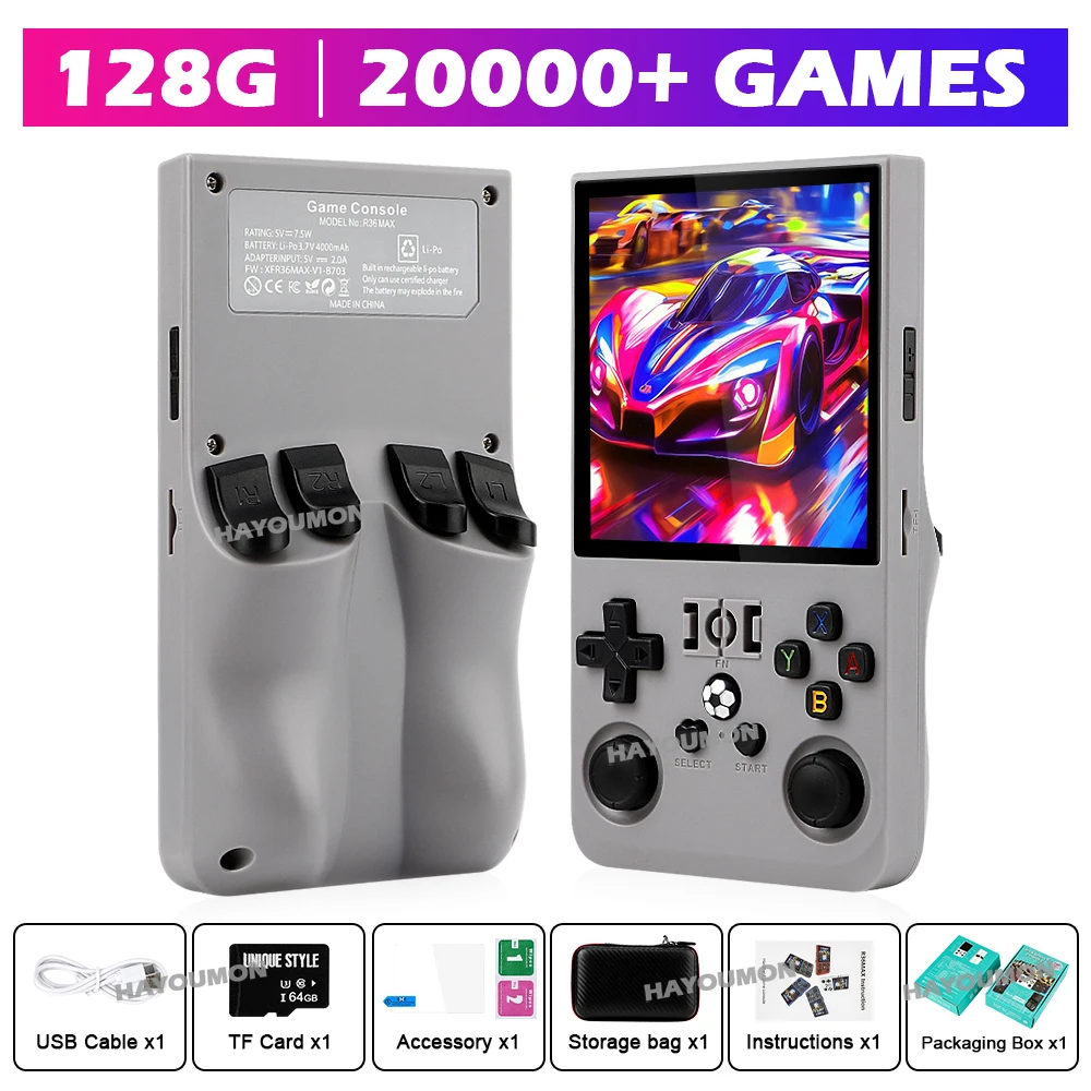 Lecteur de jeu portable R36 Ma - Gaming Console R36 Max avis et prix