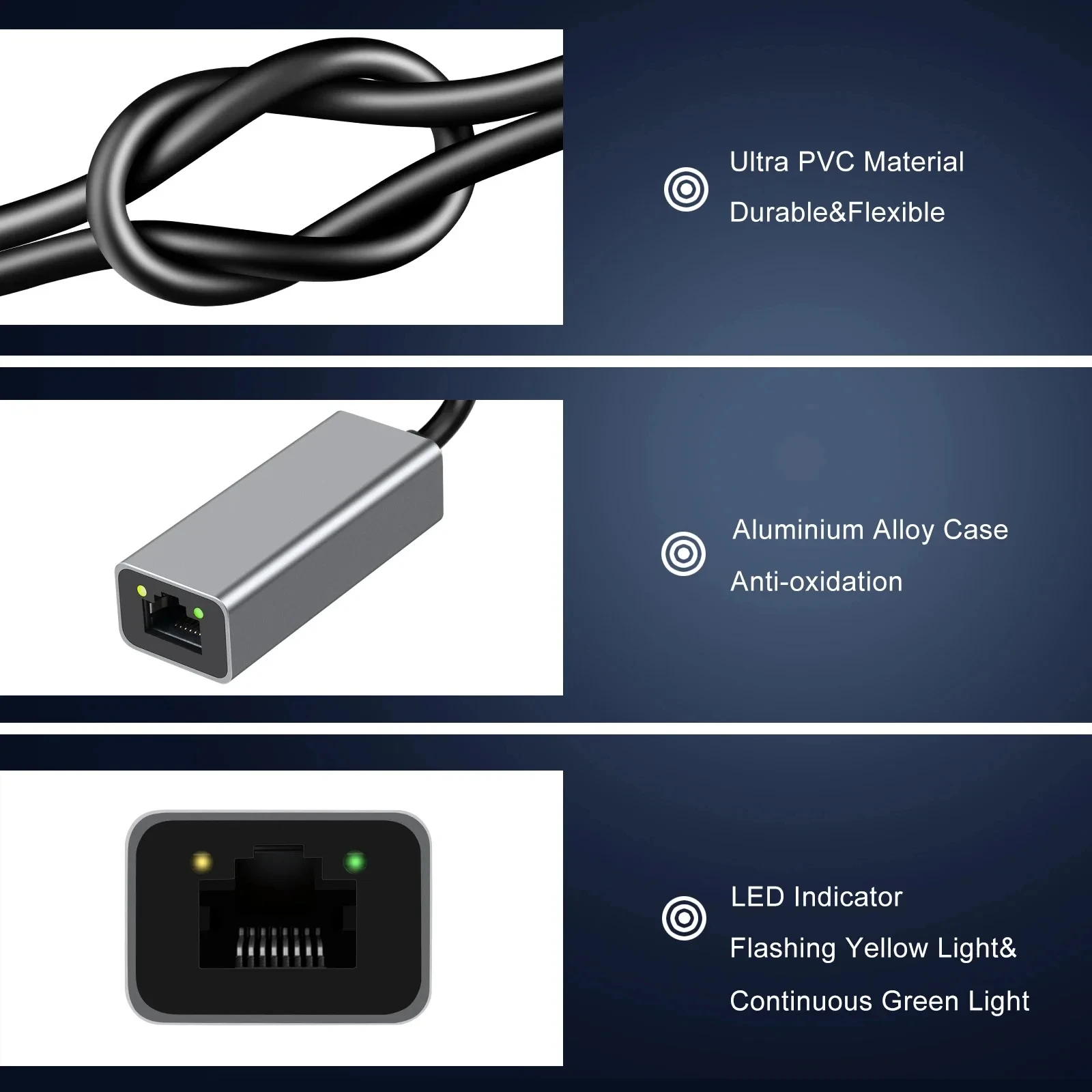 Kebidumei – carte réseau 1000M - Lan Cable Gaming avis et prix
