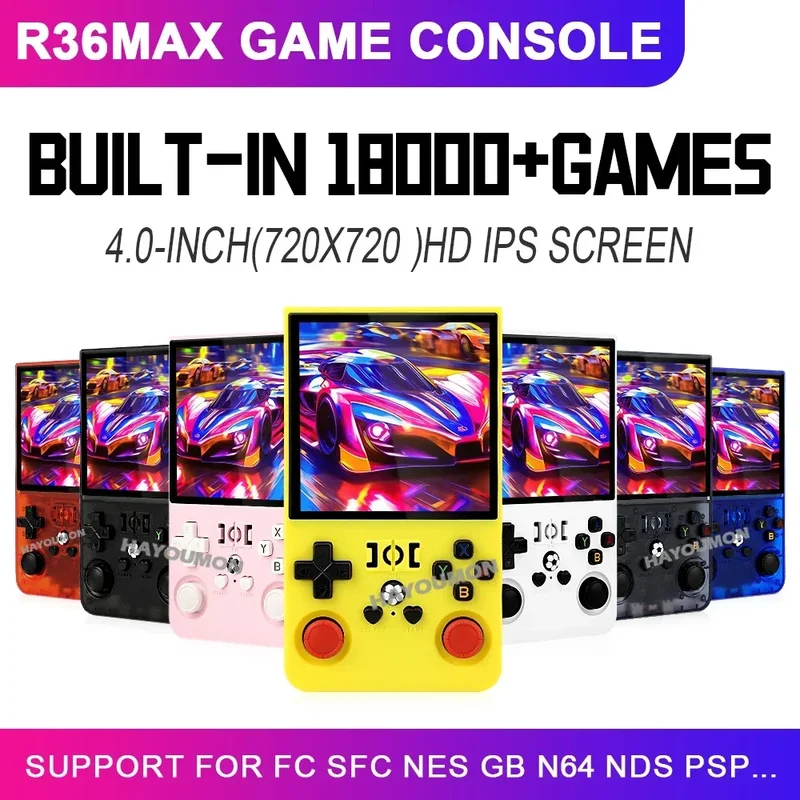 Console de jeu portable rétro  - Gaming Console R36 Max avis et prix