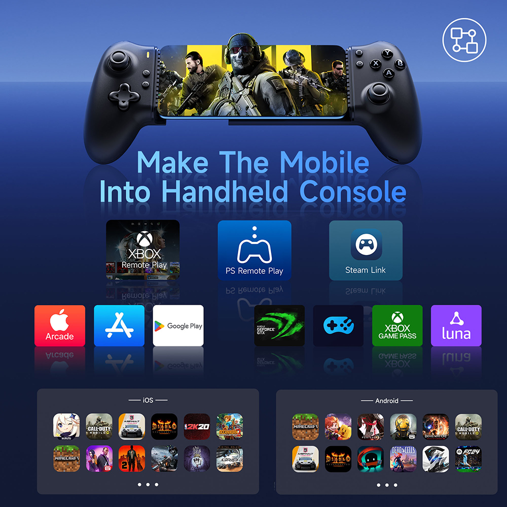 Manette de jeu mobile Bluetoot - Gaming Console For Phone avis et prix
