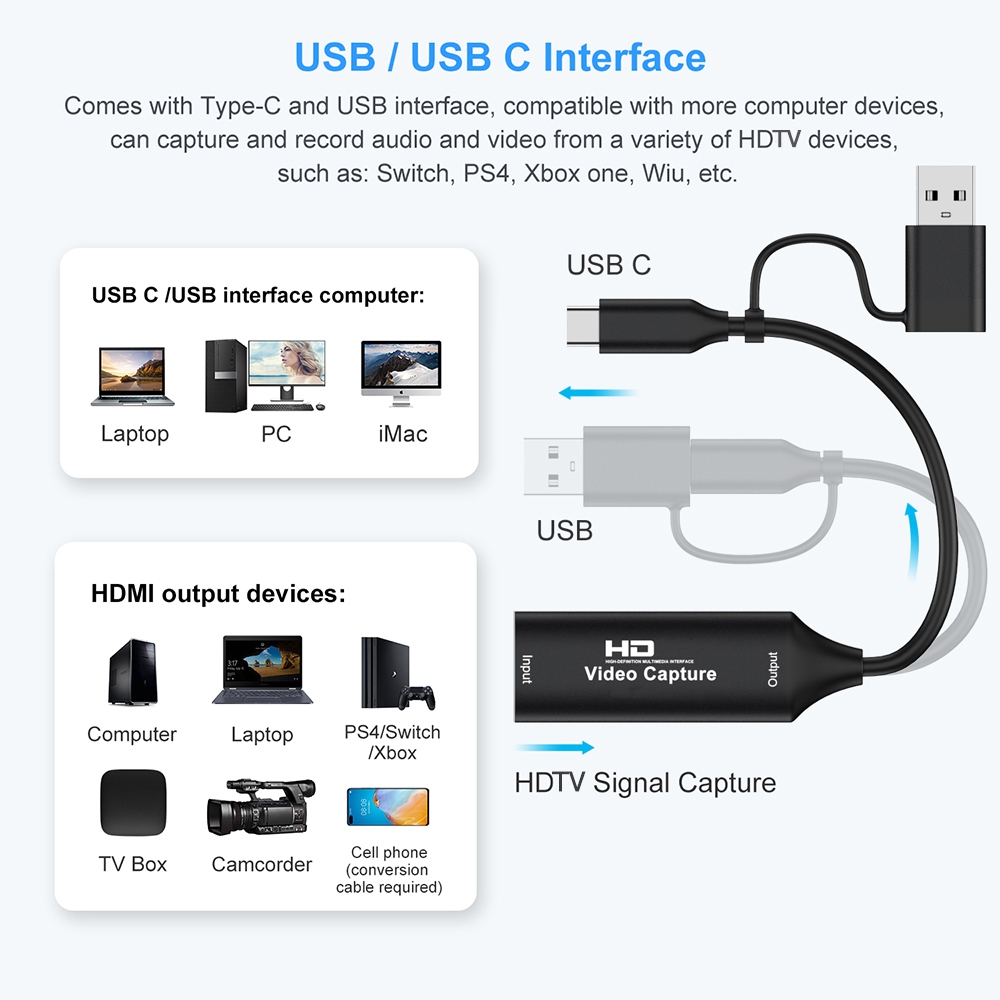 Carte d'acquisition vidéo USB  - Gaming Console Pc avis et prix